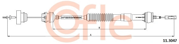 Cable Pull, clutch control (11.3047)