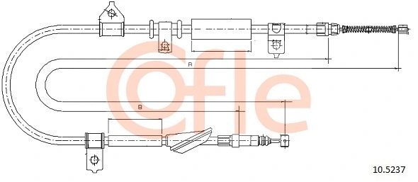 Cable Pull, parking brake (10.5237)