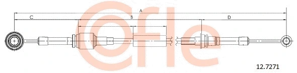 Cable Pull, manual transmission (12.7271)