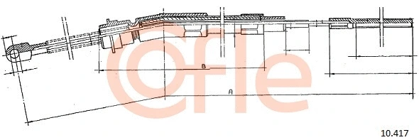 Cable Pull, parking brake (10.417)