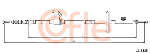 Cable Pull, parking brake (11.5835)