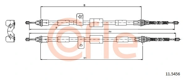 Cable Pull, parking brake (11.5456)