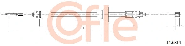 Cable Pull, parking brake (11.6814)