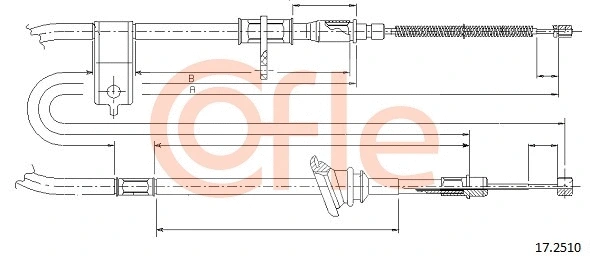Cable Pull, parking brake (17.2510)