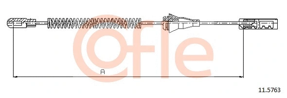 Cable Pull, parking brake (11.5763)