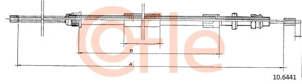 Cable Pull, parking brake (10.6441)