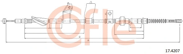 Cable Pull, parking brake (17.4207)