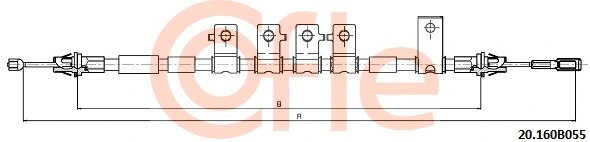 Cable Pull, parking brake (20.160B055)