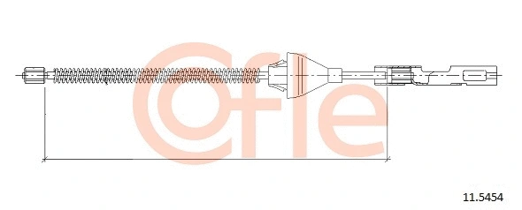 Cable Pull, parking brake (92.11.5454)