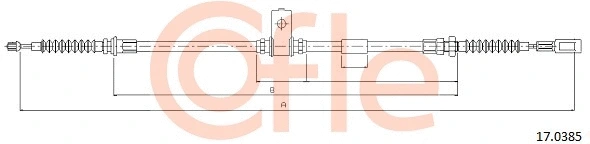 Cable Pull, parking brake (17.0385)
