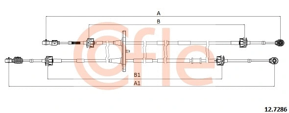 Cable Pull, manual transmission (12.7286)