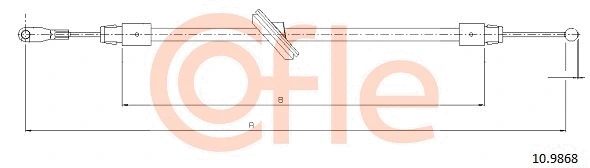 Cable Pull, parking brake (10.9868)