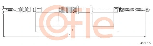 Cable Pull, parking brake (491.15)