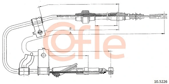 Cable Pull, parking brake (10.5226)