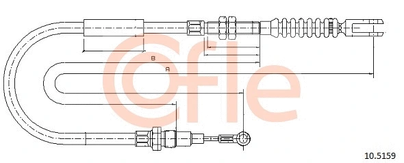 Cable Pull, parking brake (10.5159)