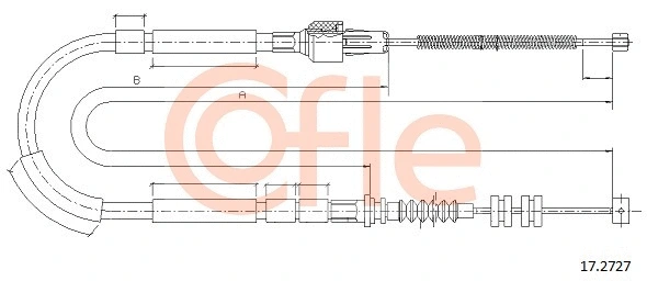 Cable Pull, parking brake (17.2727)
