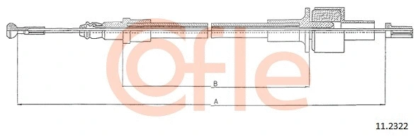Cable Pull, clutch control (11.2322)