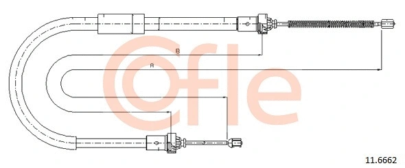 Cable Pull, parking brake (11.6662)