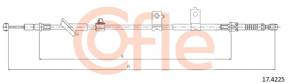 Cable Pull, parking brake (17.4225)