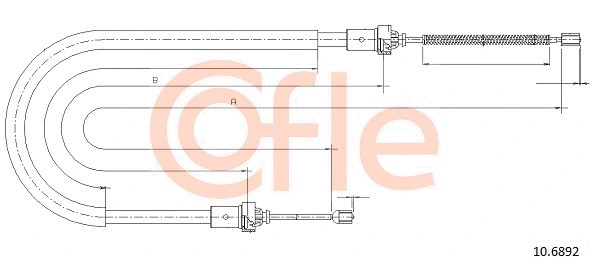 Cable Pull, parking brake (10.6892)