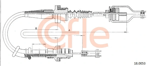 Cable Pull, clutch control (92.18.0053)