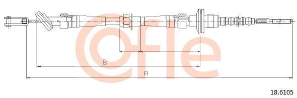 Cable Pull, clutch control (18.6105)