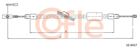 Cable Pull, parking brake (10.9437)