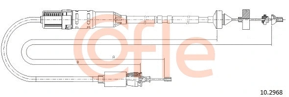 Cable Pull, clutch control (10.2968)