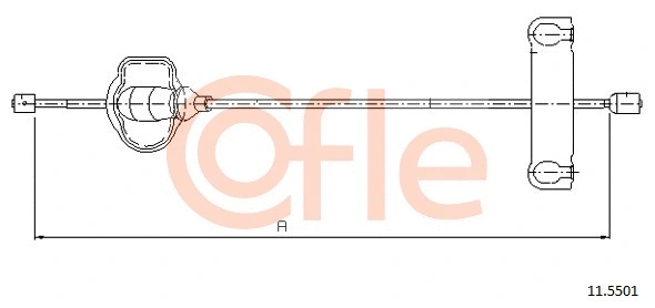 Cable Pull, parking brake (11.5501)
