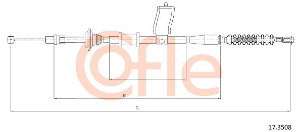 Cable Pull, parking brake (17.3508)