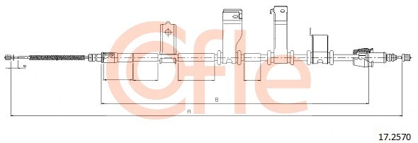 Cable Pull, parking brake (17.2570)