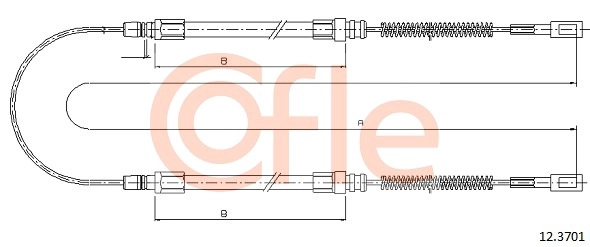 Cable Pull, parking brake (92.12.3701)