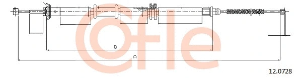 Cable Pull, parking brake (12.0728)