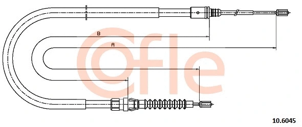 Cable Pull, parking brake (10.6045)