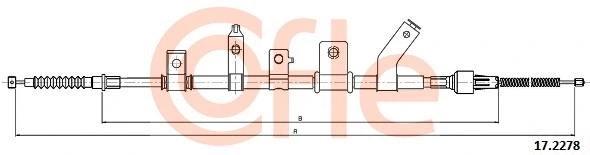 Cable Pull, parking brake (17.2278)