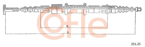 Cable Pull, parking brake (251.25)