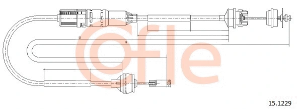 Cable Pull, clutch control (15.1229)