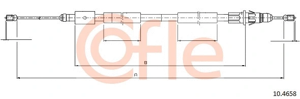 Cable Pull, parking brake (10.4658)