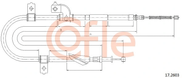 Cable Pull, parking brake (17.2603)