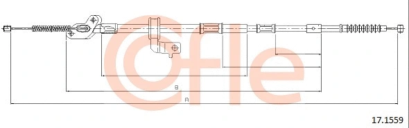 Cable Pull, parking brake (17.1559)