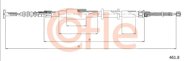 Cable Pull, parking brake (461.8)