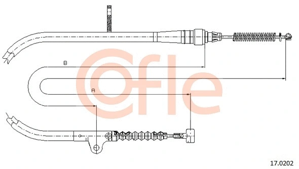 Cable Pull, parking brake (17.0202)