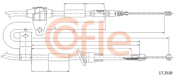 Cable Pull, parking brake (17.2530)