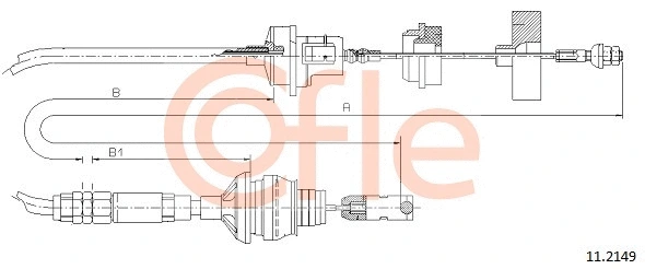 Cable Pull, clutch control (11.2149)