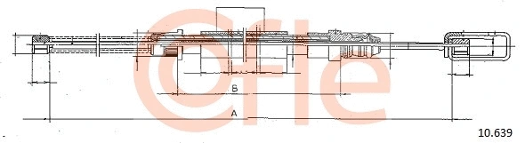 Cable Pull, parking brake (92.10.639)