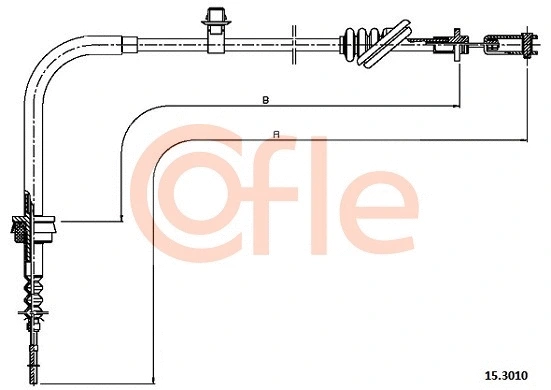 Cable Pull, clutch control (15.3010)