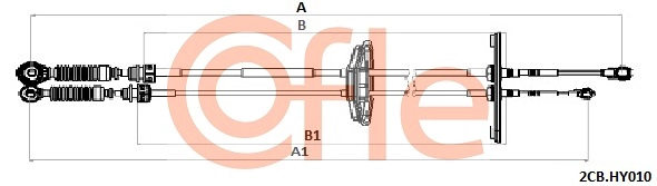 Cable Pull, manual transmission (2CB.HY010)
