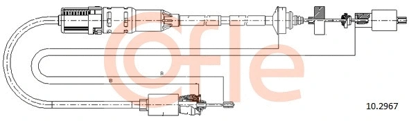 Cable Pull, clutch control (10.2967)