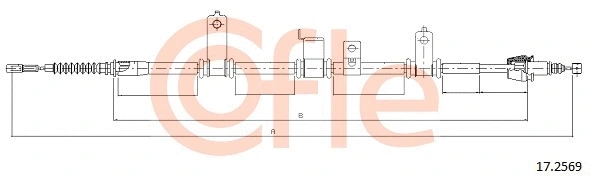 Cable Pull, parking brake (17.2569)