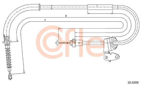 Cable Pull, parking brake (10.4306)